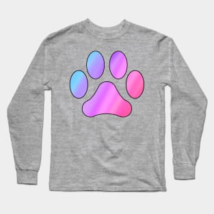 Rainbow Cat/Dog Paw Long Sleeve T-Shirt